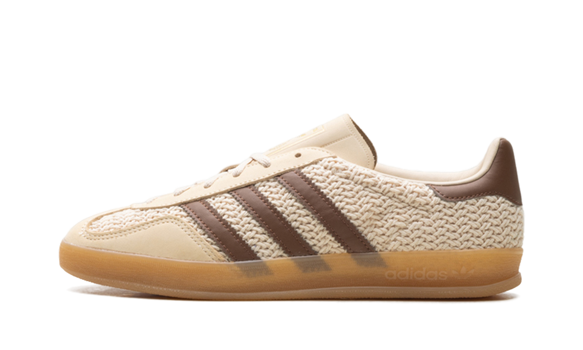 Gazelle Indoor "Cream/Brown Knit" JS1418