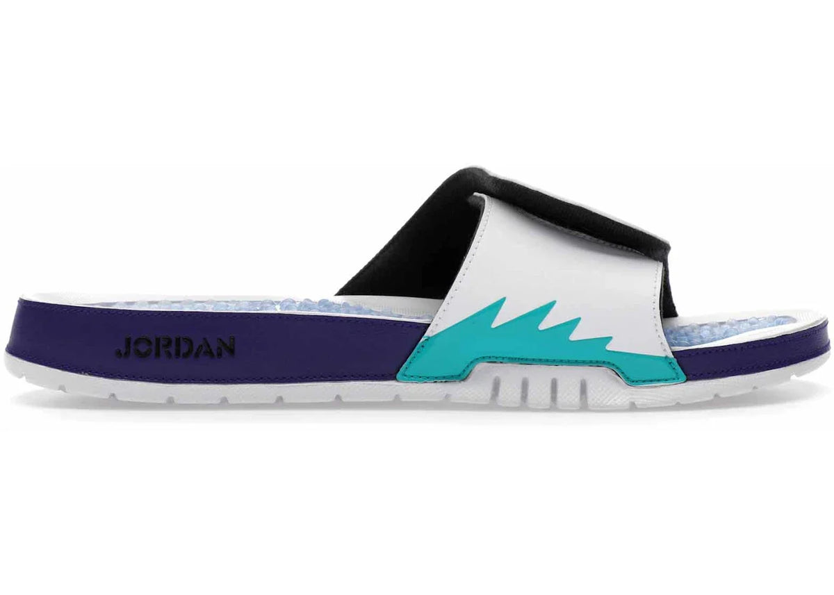 Jordan Hydro 5 Retro Slide White New Emerald Grape Ice Black