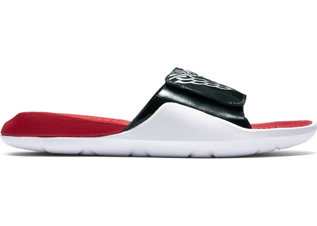 Jordan Hydro 7 Slide Black White Gym Red